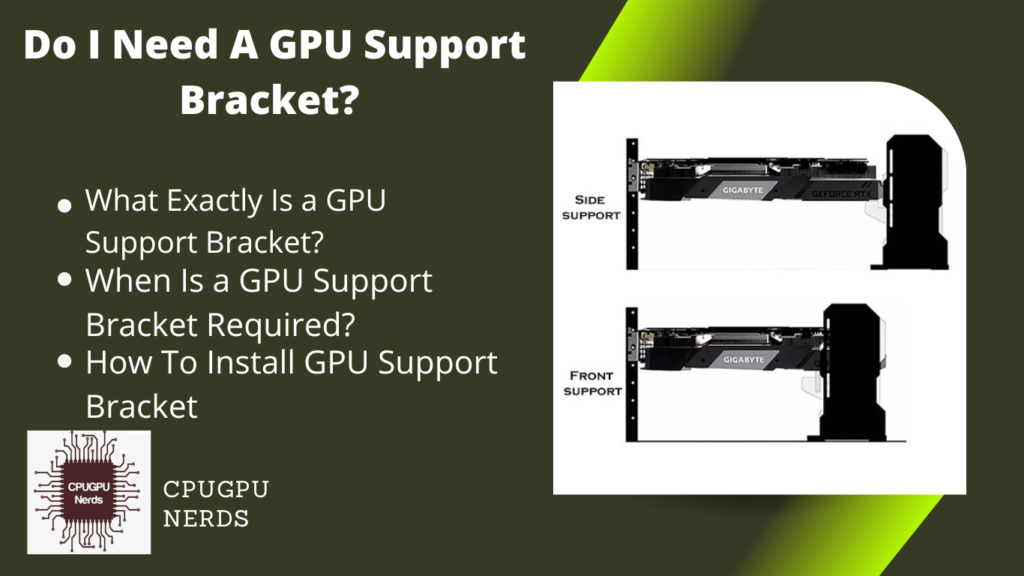 Do I Need A GPU Support Bracket?