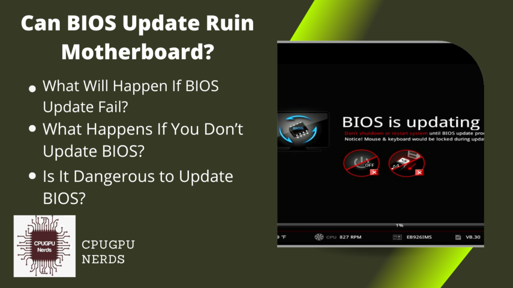 Can BIOS Update Ruin Motherboard?
